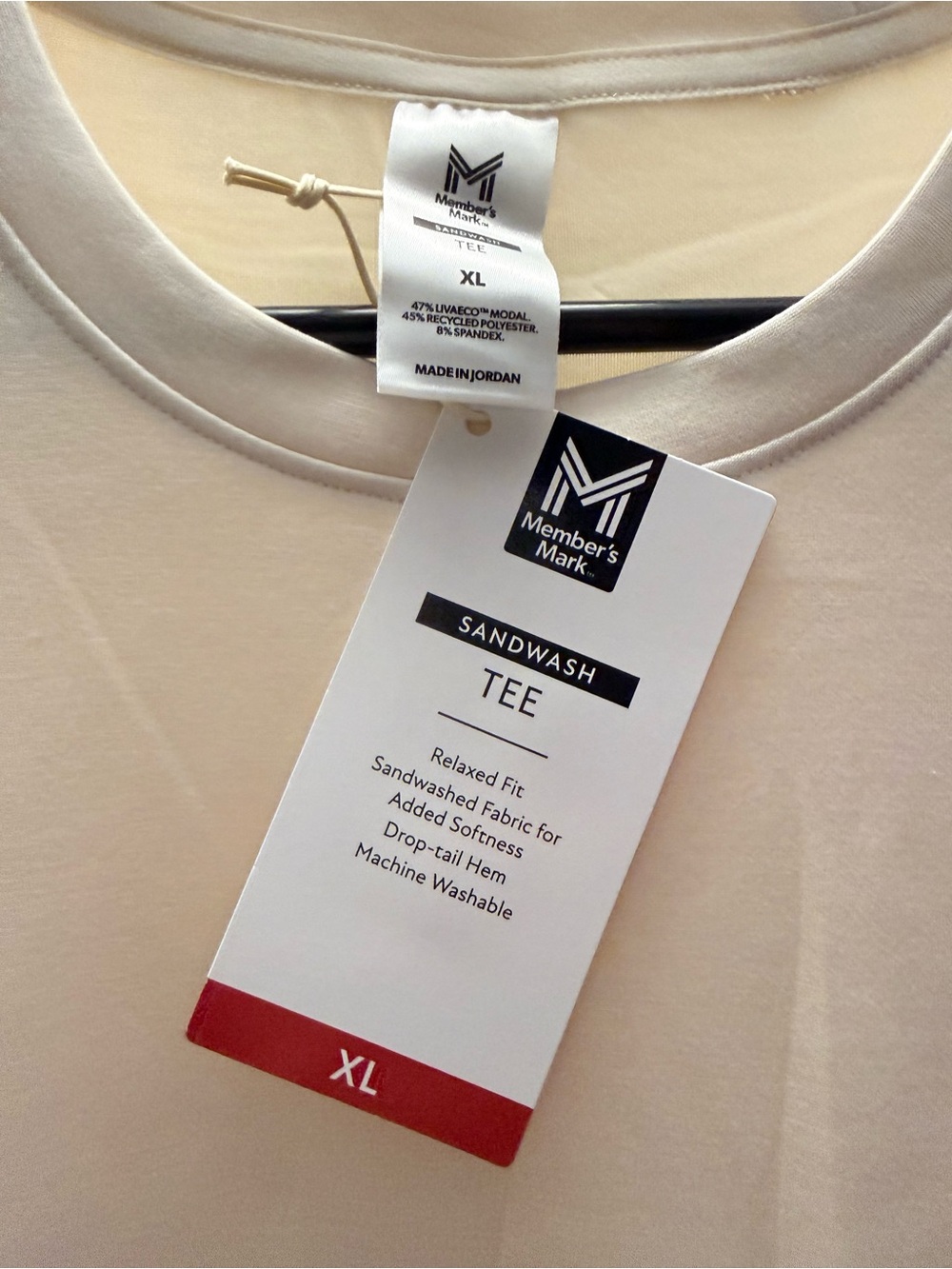 Women's Crew Short Sleeve Tee - Cream - Picture 2 of 5